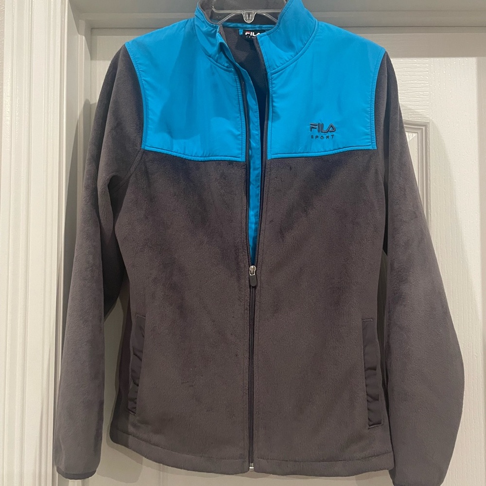 Fila Sport Gray and Blue Fleece Jacket